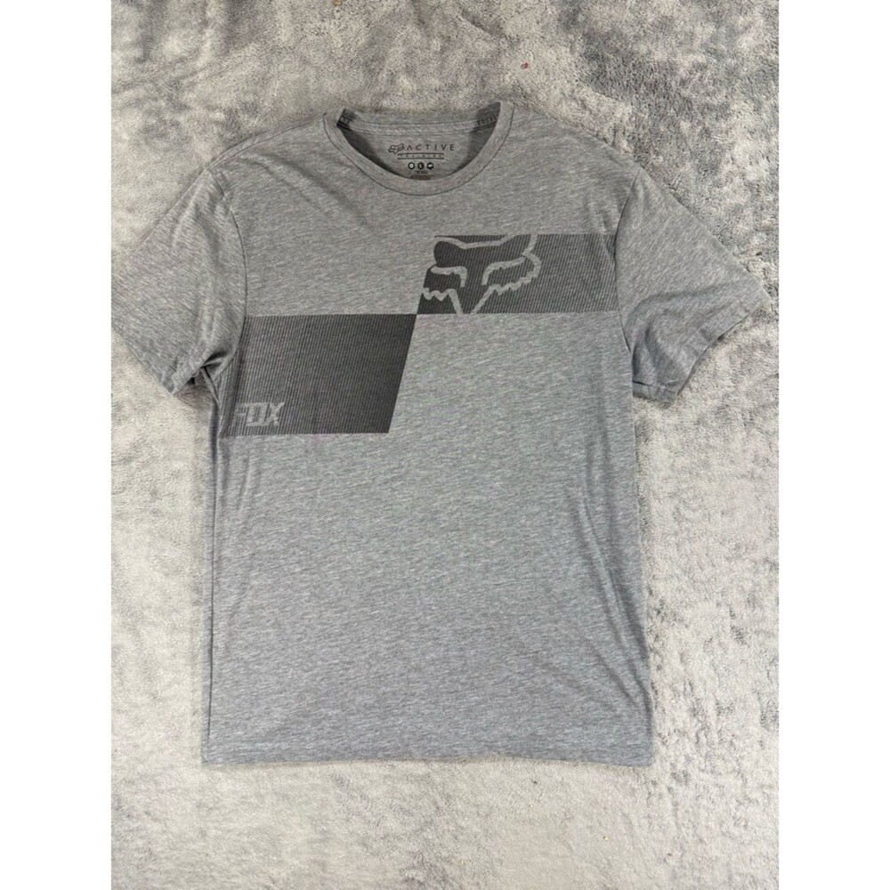 Fox Racing Active Men’s Slim Fit Graphic Tee Grey Black Large‎